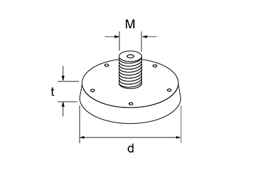 Nagelteller mit Gewinde - NT